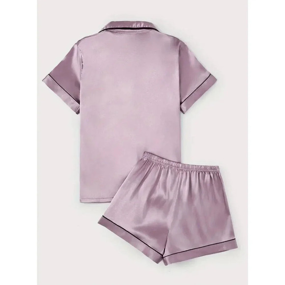 Lavender Satin Pajama Set - Size 12 - Picture 2 of 8